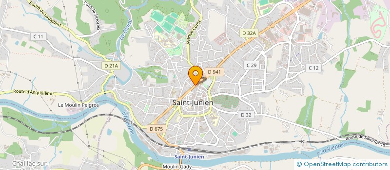localisation de l'entreprise EURL HOLDING DELPHINE MEILLAN à SAINT-JUNIEN
