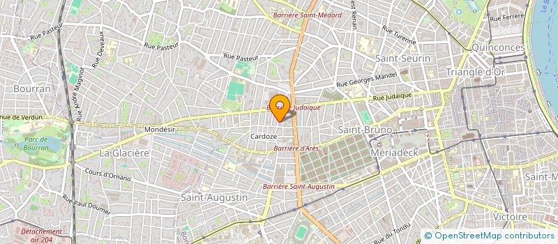 localisation de l'entreprise EURL HOLDING E F  BORDEAUX