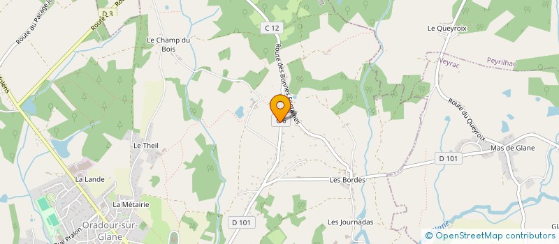 localisation de l'entreprise EURL HOLDING GAELLE OLIVIER à ORADOUR-SUR-GLANE