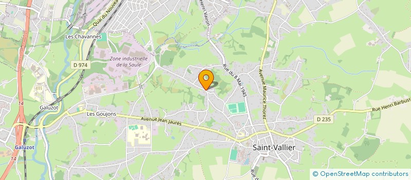localisation de l'entreprise EURL HOME CONFORT à SAINT-VALLIER