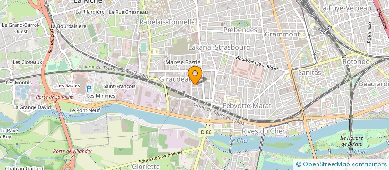 localisation de l'entreprise EURL HOSTEN  TOURS