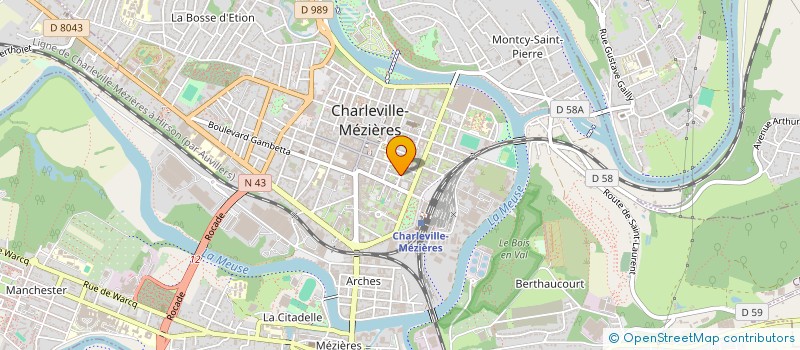 localisation de l'entreprise EURL HOTEL DE LA MEUSE  CHARLEVILLE-MEZIERES