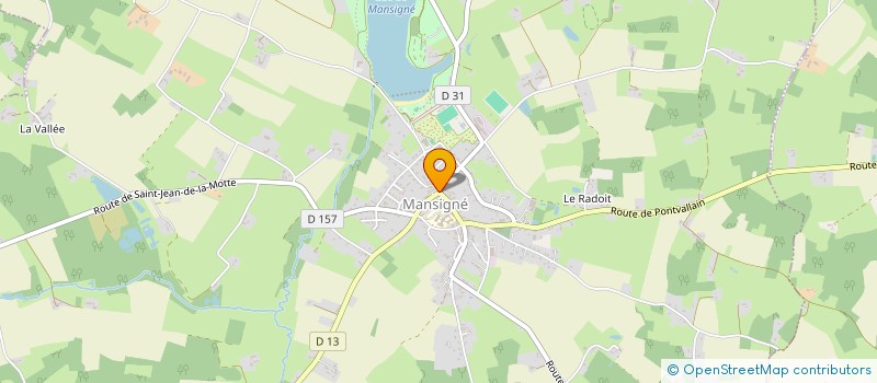 localisation de l'entreprise EURL HOTEL DU COMMERCE  MANSIGNE