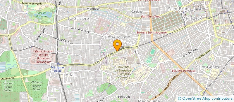 localisation de l'entreprise EURL HOTELLERIE MOLINARI LIBERTY à BORDEAUX
