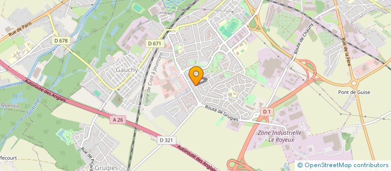 localisation de l'entreprise EURL HPM LASER à GAUCHY