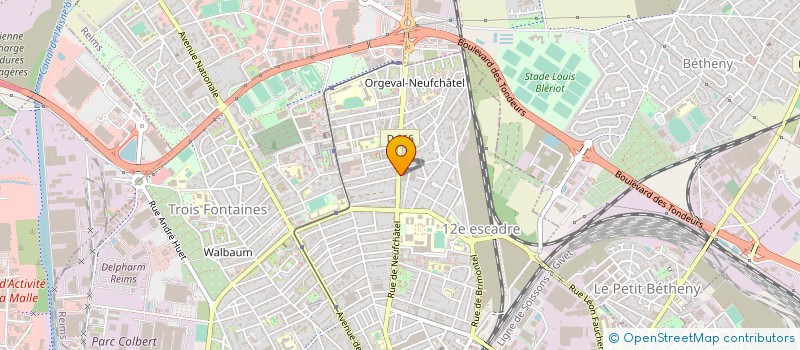 localisation de l'entreprise EURL HUBERT  REIMS