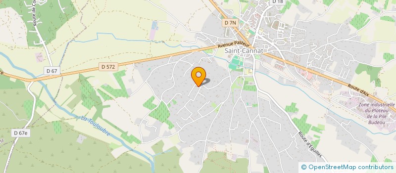 localisation de l'entreprise EURL HUBERT BASSET  SAINT-CANNAT