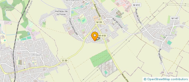 localisation de l'entreprise EURL HUBERT CAUCHIE  ANNULLIN