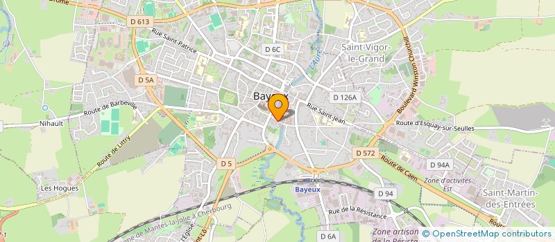 localisation de l'entreprise EURL HUET à BAYEUX