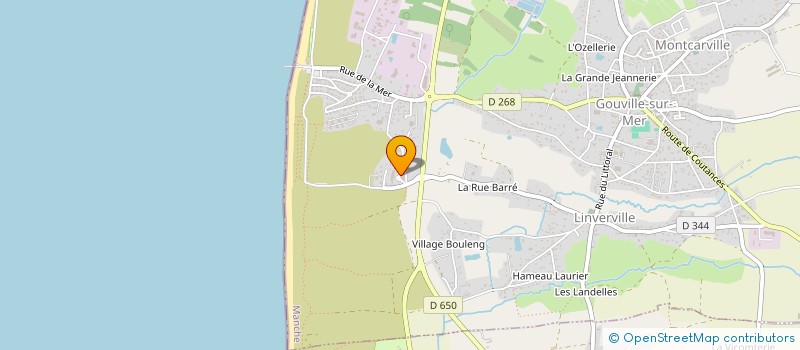 localisation de l'entreprise EURL HUITRES DES ILES  GOUVILLE-SUR-MER