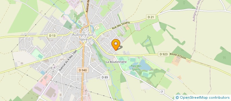 localisation de l'entreprise EURL HURET THIBAUD  AUBIGNY-SUR-NERE