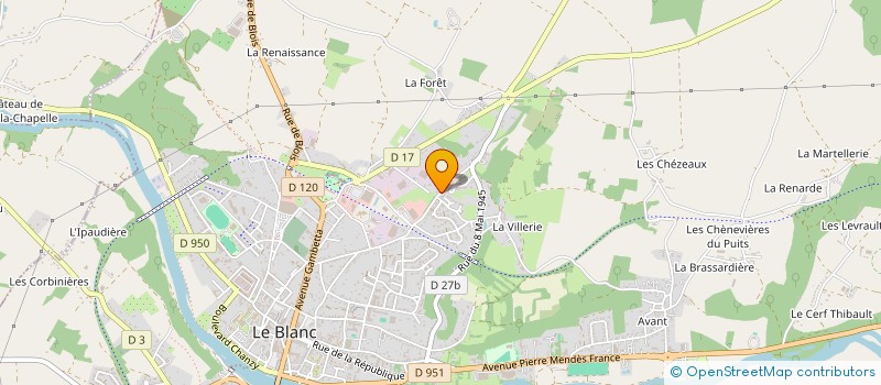 localisation de l'entreprise EURL HYPER-DISCOUNT à LE BLANC