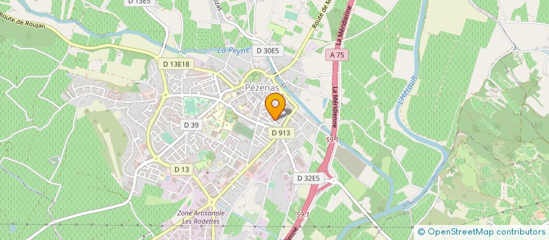 localisation de l'entreprise EURL I D E à PEZENAS