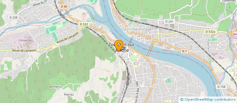 localisation de l'entreprise EURL I G N B à TOURNON-SUR-RHONE