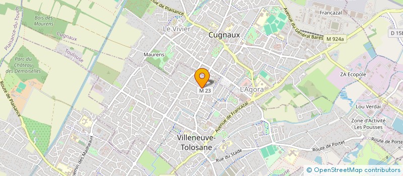 localisation de l'entreprise EURL I.M.C.P à VILLENEUVE-TOLOSANE