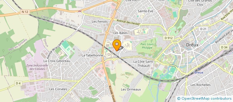 localisation de l'entreprise EURL I.S.G. à DREUX