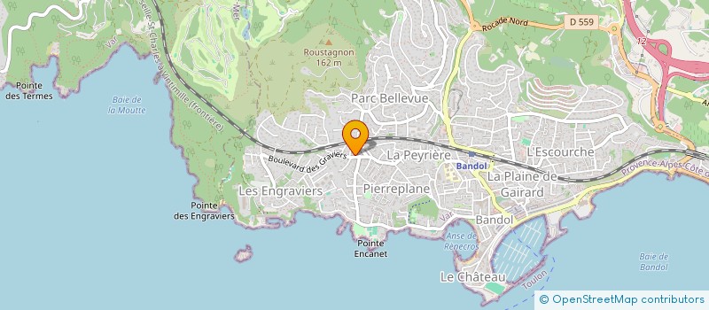 localisation de l'entreprise EURL I.S.M CONSTRUCTION  BANDOL