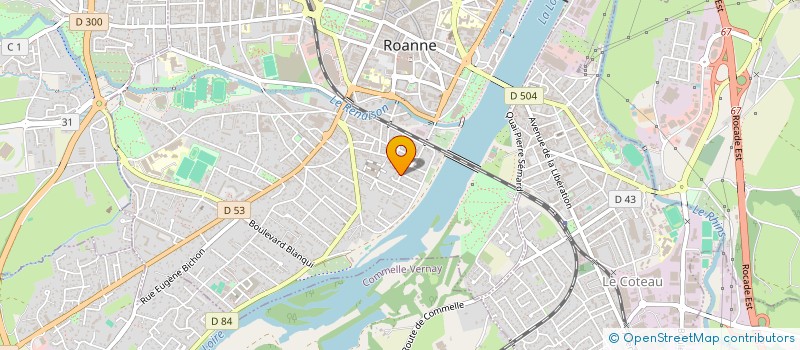 localisation de l'entreprise EURL IBO-TEX  ROANNE