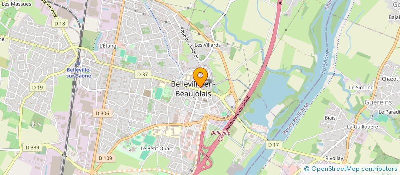 localisation de l'entreprise EURL ICI ET VAP  BELLEVILLE-EN-BEAUJOLAIS