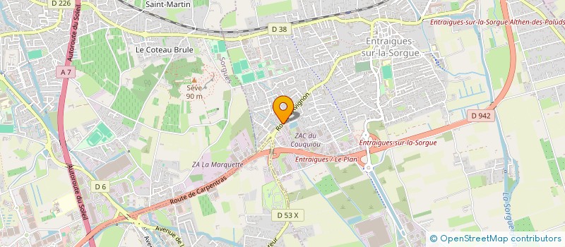 localisation de l'entreprise EURL IDEAL FLOR  ENTRAIGUES-SUR-LA-SORGUE