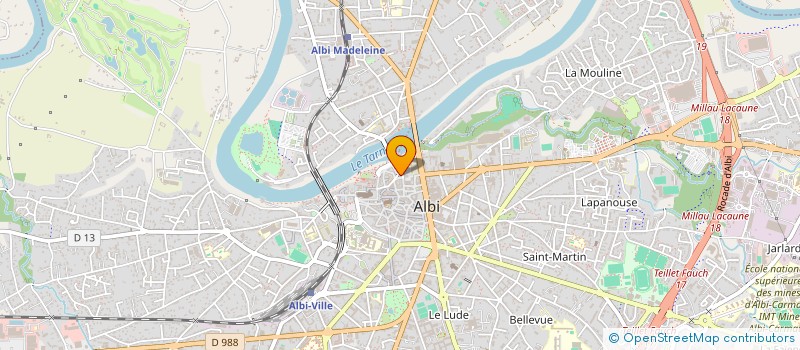 localisation de l'entreprise EURL IMAG'IN à ALBI