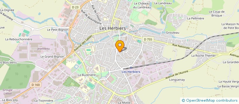 localisation de l'entreprise EURL IMED  LES HERBIERS