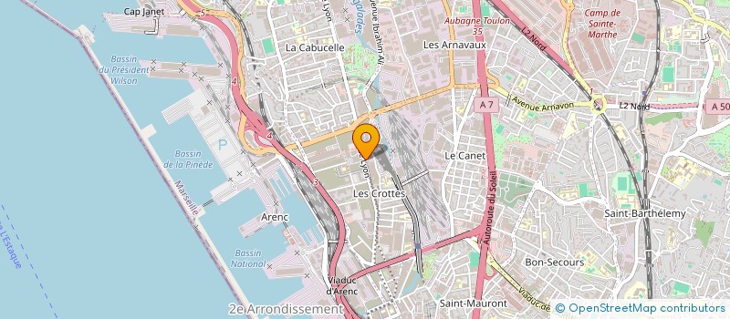 localisation de l'entreprise EURL IMMO CONSTRUCT  MARSEILLE