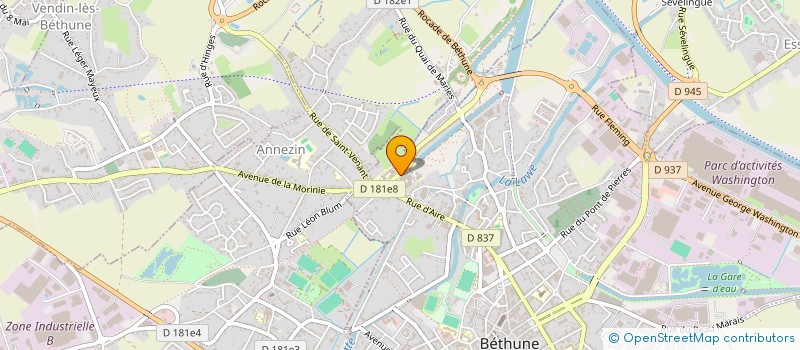 localisation de l'entreprise EURL IMMOBILIERE DE LA CLINIQUE SAINTE ANNE  SAINT-GREGOIRE