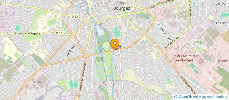 localisation de l'entreprise EURL INDUSTRIE PANIFICATION à BOURGES