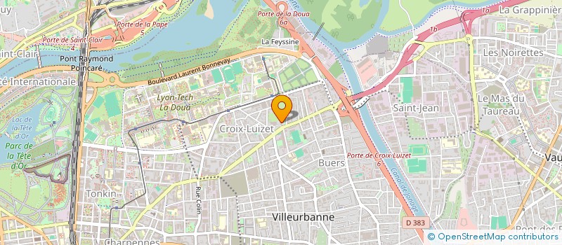 localisation de l'entreprise EURL INELIS à VILLEURBANNE