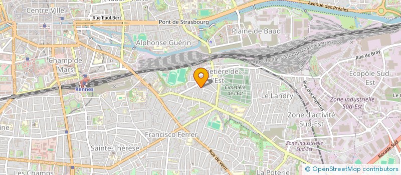 localisation de l'entreprise EURL INVEST à RENNES