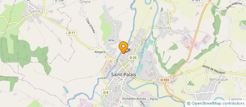 localisation de l'entreprise EURL IRIBARREN à SAINT-PALAIS