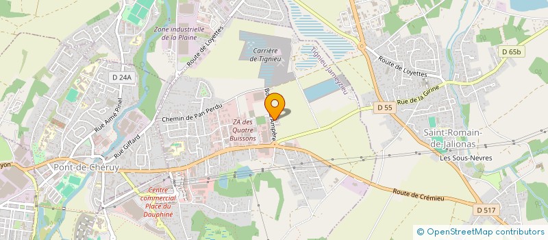 localisation de l'entreprise EURL IRITI SUPERMERCATO à TIGNIEU-JAMEYZIEU