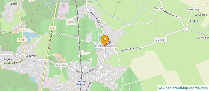 localisation de l'entreprise EURL ISABELLE COIFFURE  LUDON-MEDOC