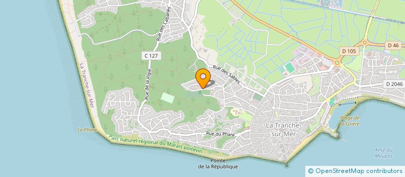 localisation de l'entreprise EURL ISABELLE LAINEL  LA TRANCHE-SUR-MER