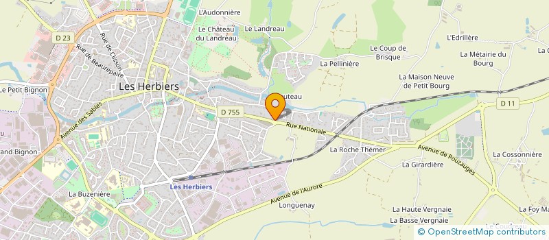 localisation de l'entreprise EURL ISC  LES HERBIERS