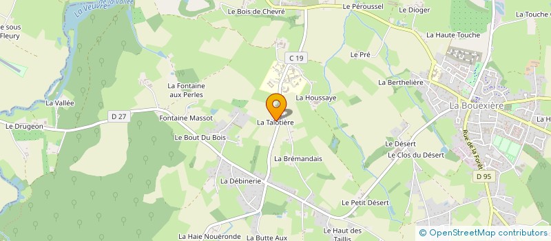 localisation de l'entreprise EURL ISO OUEST  LA BOUEXIERE