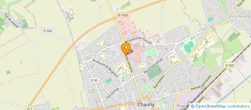 localisation de l'entreprise EURL ISOBAT à CHAUNY