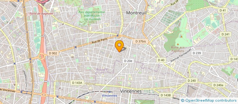 localisation de l'entreprise EURL ISOCALOR à MONTREUIL