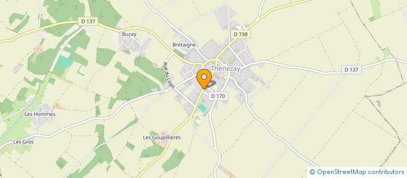 localisation de l'entreprise EURL ISOTOP CENTRE OUEST à THENEZAY