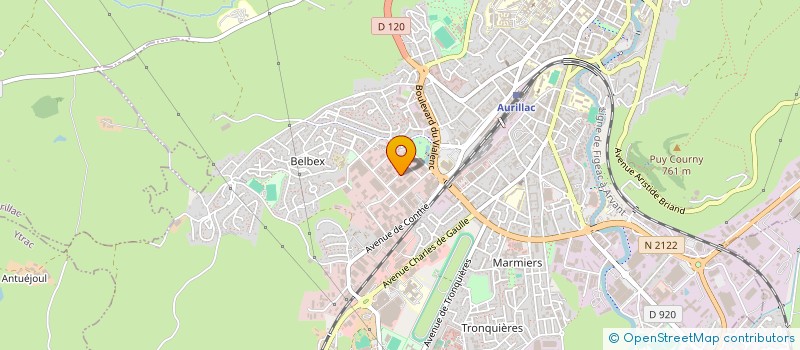 localisation de l'entreprise EURL IZOULET PATRICK à AURILLAC
