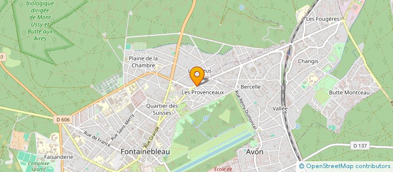 localisation de l'entreprise EURL J.F.M. à FONTAINEBLEAU