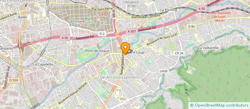 localisation de l'entreprise EURL J.M DIFFUSION à MARSEILLE