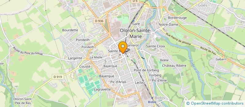 localisation de l'entreprise EURL J.M.L. VOYAGES à OLORON-SAINTE-MARIE