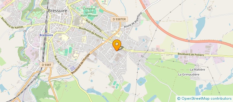 localisation de l'entreprise EURL J.P.B.  BRESSUIRE