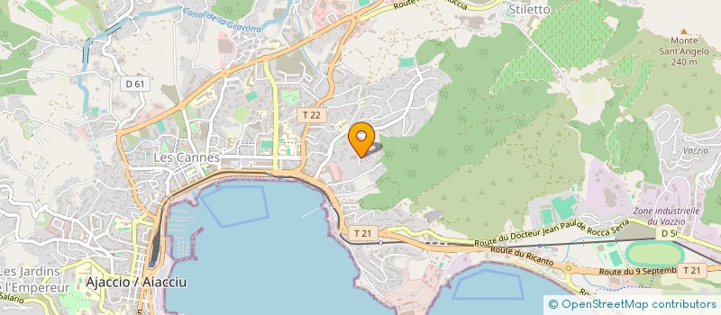 localisation de l'entreprise EURL J P PLOMBERIE à AJACCIO