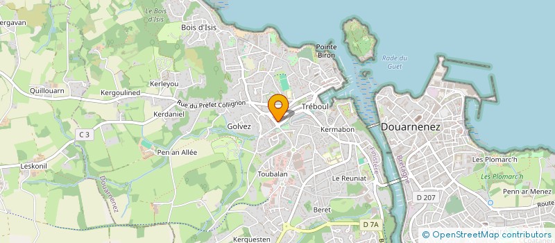 localisation de l'entreprise EURL JACFLO à DOUARNENEZ