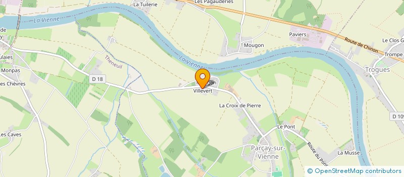 localisation de l'entreprise EURL JACKY COUTELY  PARCAY-SUR-VIENNE