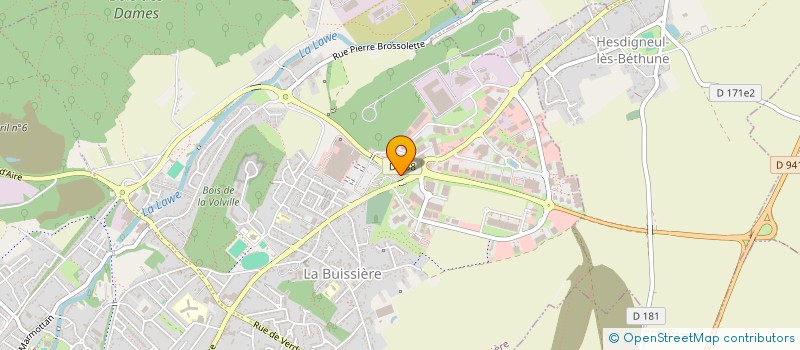 localisation de l'entreprise EURL JACQUART OPTIQUE à BRUAY-LA-BUISSIERE
