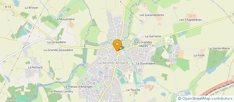 localisation de l'entreprise EURL JACQUELINE BONNET à LES ACHARDS